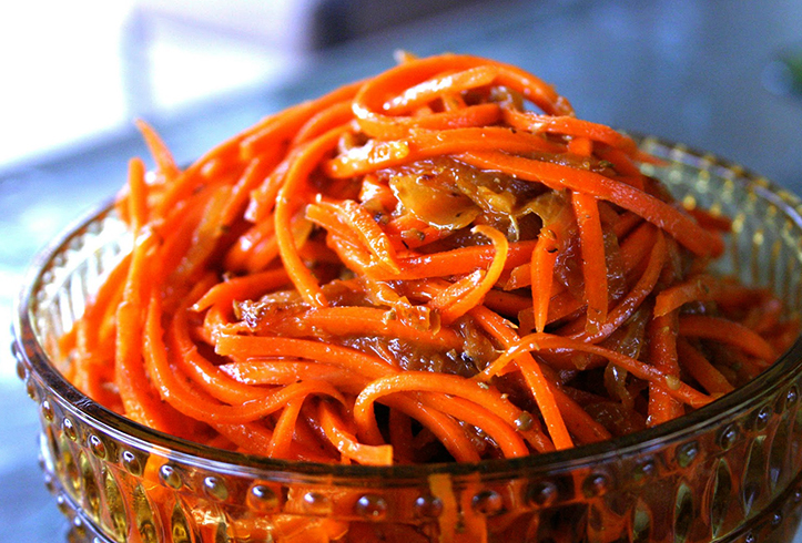 Острая морковь по корейски