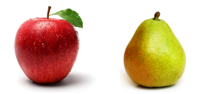 Яблоко и груша